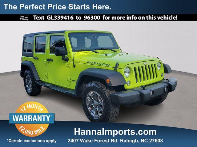 used 2016 Jeep Wrangler Unlimited car, priced at $22,200