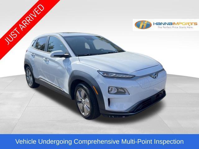 used 2021 Hyundai Kona EV car, priced at $18,000