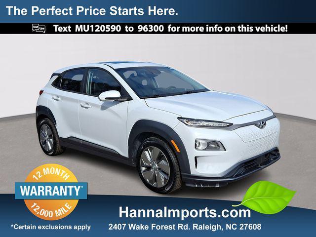 used 2021 Hyundai Kona EV car, priced at $16,900