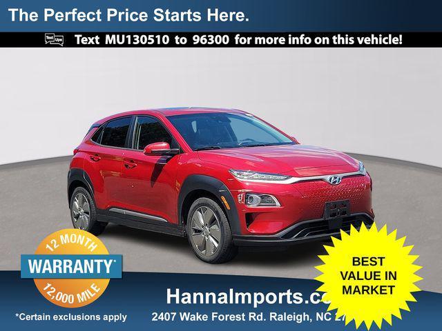 used 2021 Hyundai Kona EV car, priced at $16,000