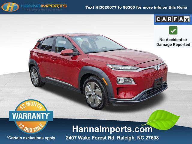 used 2021 Hyundai Kona EV car, priced at $16,200