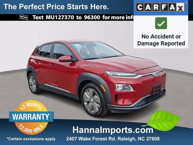 used 2021 Hyundai Kona EV car, priced at $16,800