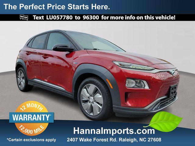 used 2020 Hyundai Kona EV car, priced at $12,500