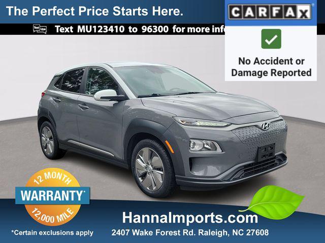 used 2021 Hyundai Kona EV car, priced at $16,500