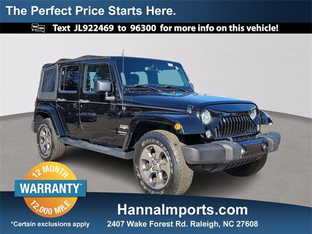 used 2018 Jeep Wrangler JK Unlimited car, priced at $24,400