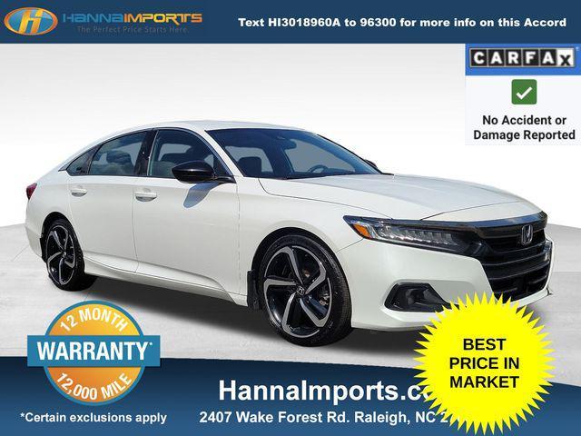 used 2022 Honda Accord car, priced at $19,500