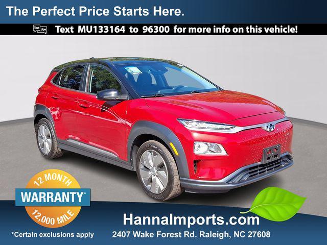 used 2021 Hyundai Kona EV car, priced at $16,600