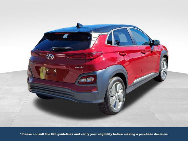 used 2021 Hyundai Kona EV car, priced at $15,700