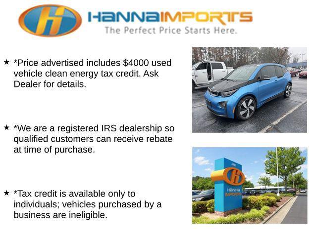 used 2017 BMW i3 car, priced at $9,900