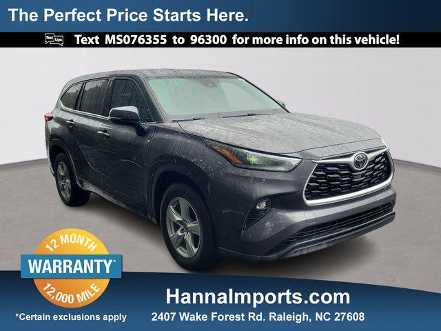 used 2021 Toyota Highlander car, priced at $23,900