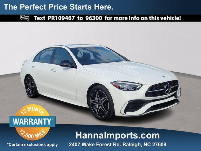 used 2023 Mercedes-Benz C-Class car, priced at $36,000