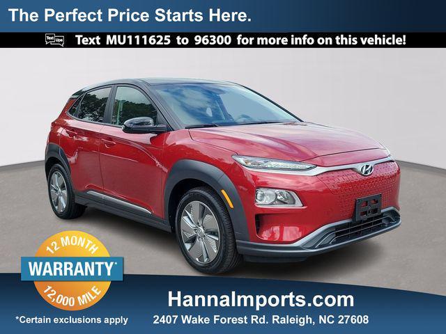 used 2021 Hyundai Kona EV car, priced at $17,200