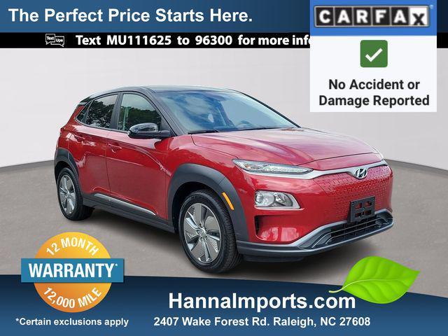 used 2021 Hyundai Kona EV car, priced at $16,900