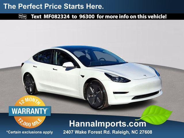 used 2021 Tesla Model 3 car, priced at $18,500