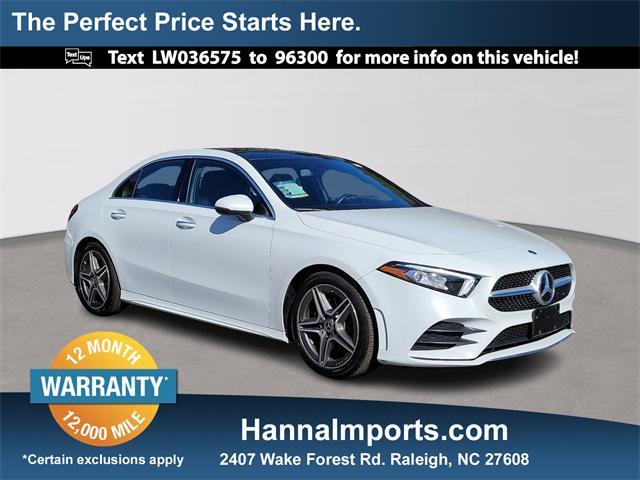 used 2020 Mercedes-Benz A-Class car, priced at $24,700