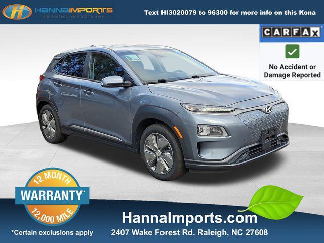 used 2021 Hyundai Kona EV car, priced at $15,900