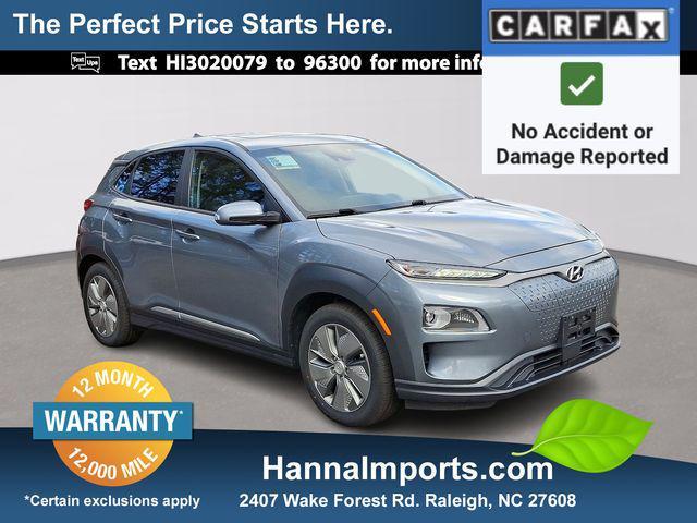 used 2021 Hyundai Kona EV car, priced at $16,200