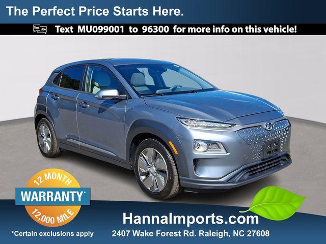 used 2021 Hyundai Kona EV car, priced at $17,300