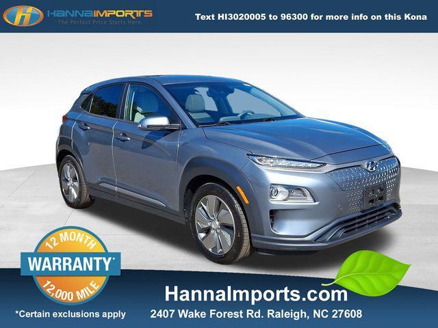 used 2021 Hyundai Kona EV car, priced at $15,900