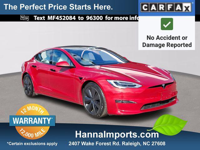 used 2021 Tesla Model S car, priced at $55,000