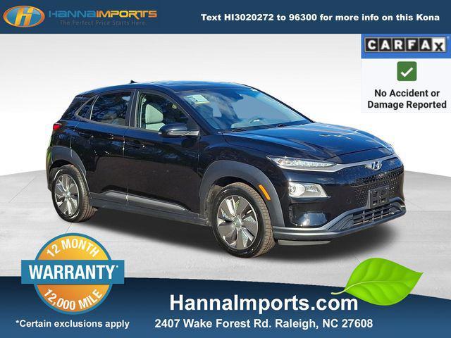 used 2021 Hyundai Kona EV car, priced at $16,900