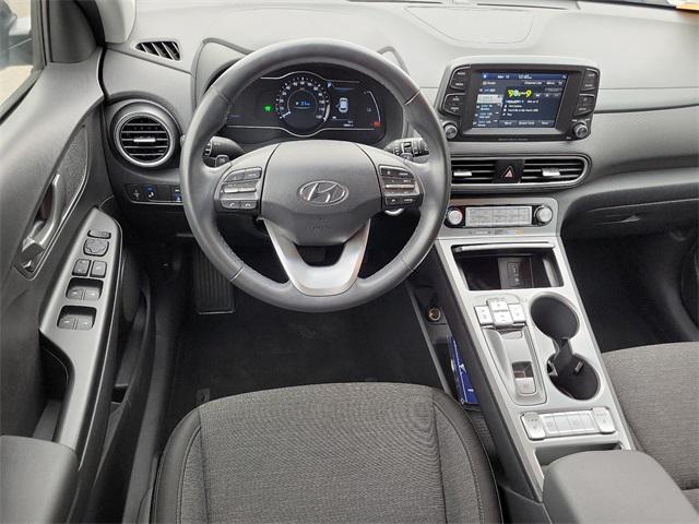 used 2021 Hyundai Kona EV car, priced at $17,500