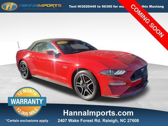 used 2018 Ford Mustang car, priced at $26,300