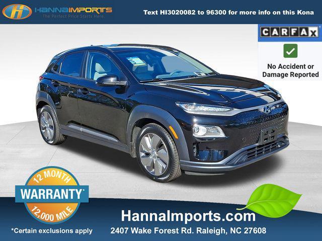 used 2021 Hyundai Kona EV car, priced at $17,500