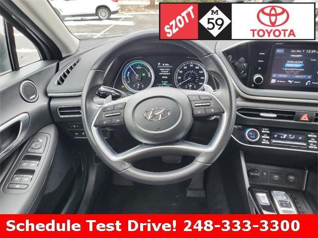 used 2022 Hyundai Sonata Hybrid car, priced at $18,826