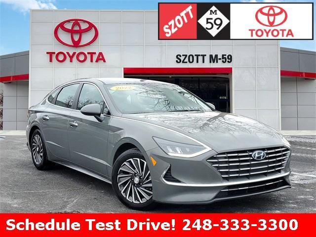 used 2022 Hyundai Sonata Hybrid car, priced at $18,826