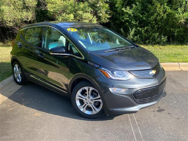 used 2021 Chevrolet Bolt EV car, priced at $13,076