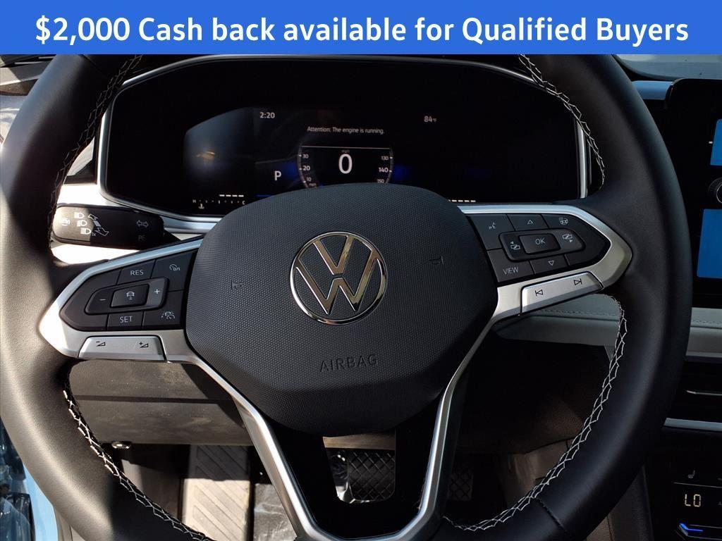 new 2025 Volkswagen Taos car, priced at $28,658