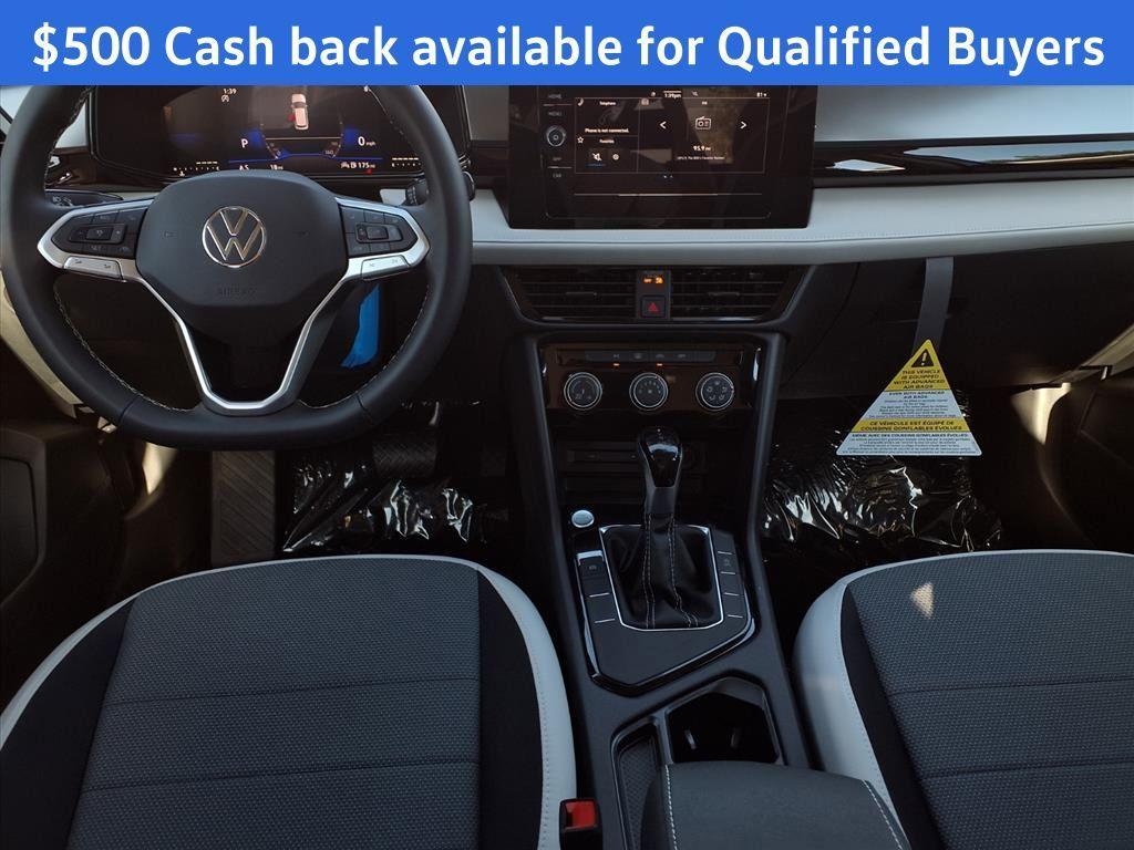 new 2025 Volkswagen Taos car, priced at $25,496
