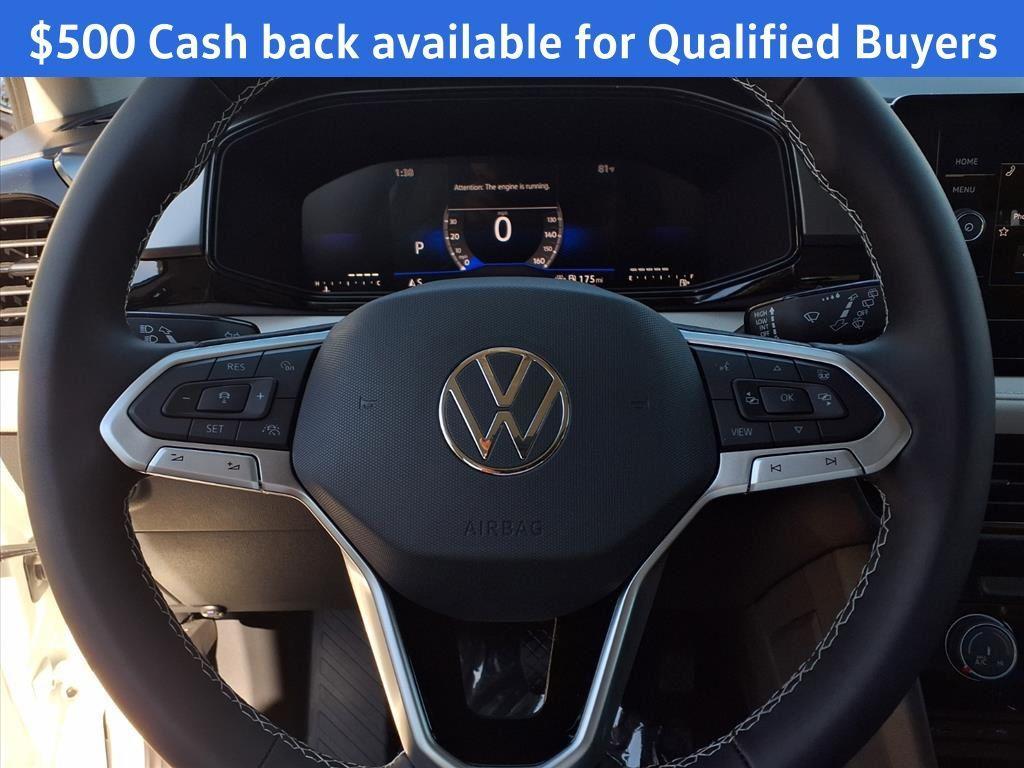 new 2025 Volkswagen Taos car, priced at $26,292
