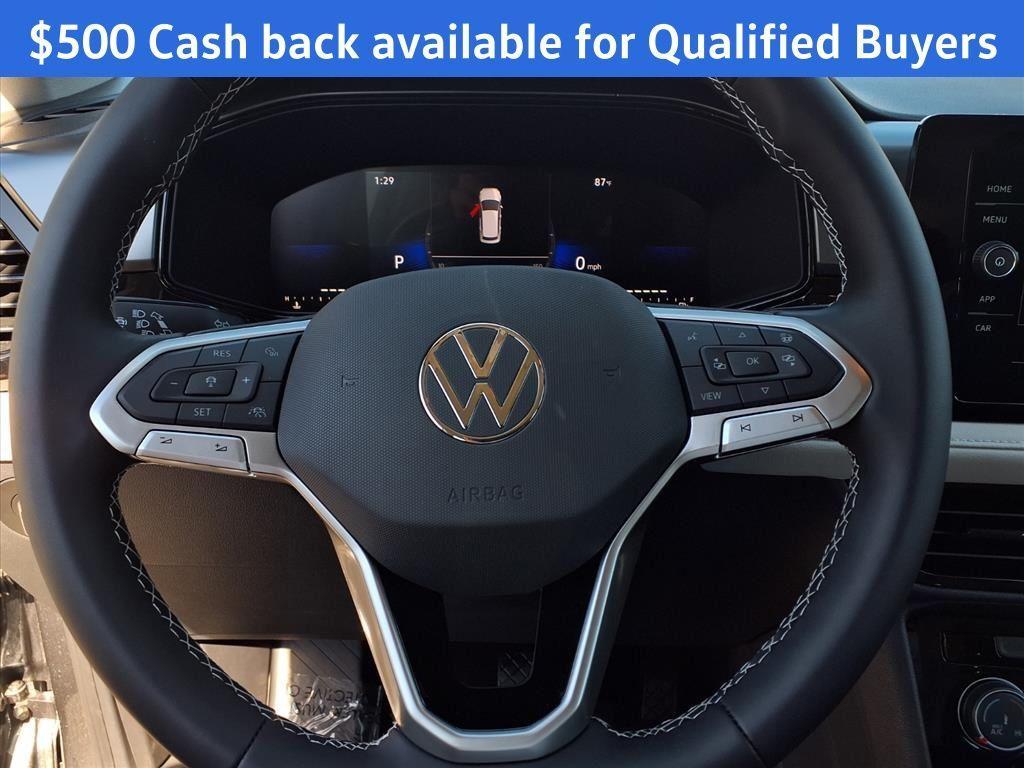 new 2025 Volkswagen Taos car, priced at $26,143