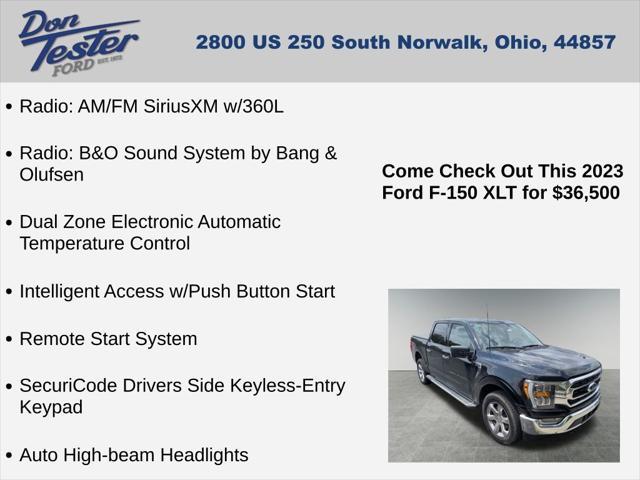 used 2023 Ford F-150 car, priced at $36,500