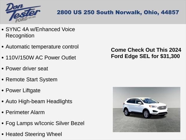 used 2024 Ford Edge car, priced at $31,300
