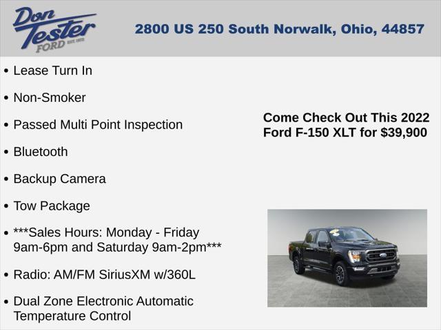 used 2022 Ford F-150 car, priced at $39,900