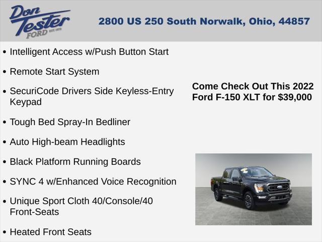 used 2022 Ford F-150 car, priced at $39,000