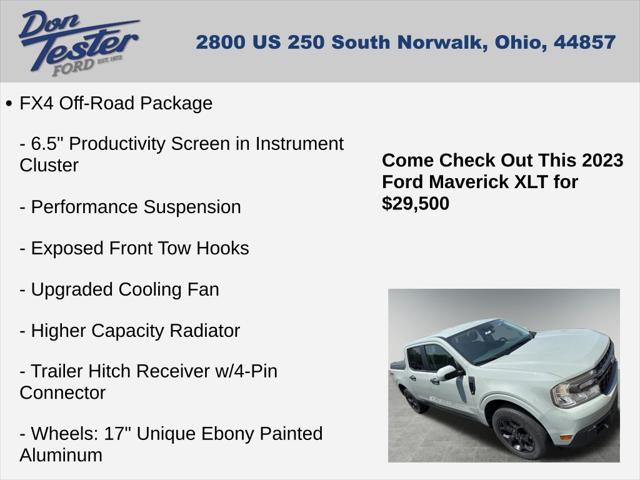 used 2023 Ford Maverick car, priced at $29,500