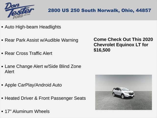 used 2020 Chevrolet Equinox car, priced at $16,500
