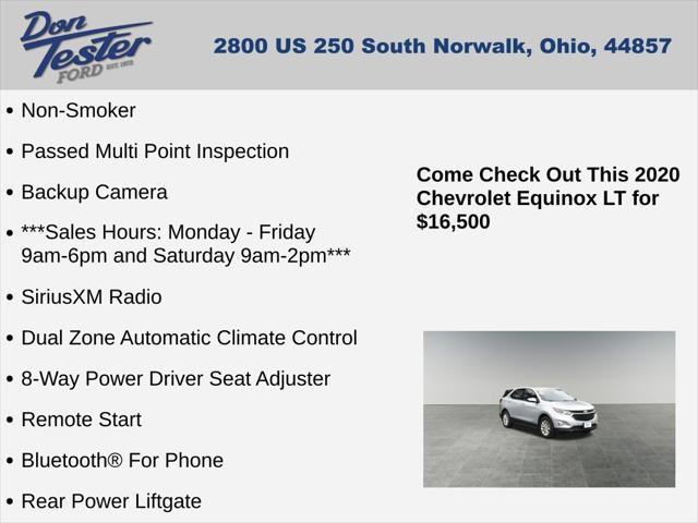 used 2020 Chevrolet Equinox car, priced at $16,500