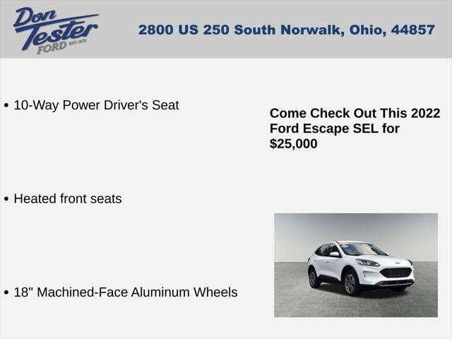 used 2022 Ford Escape car, priced at $25,000