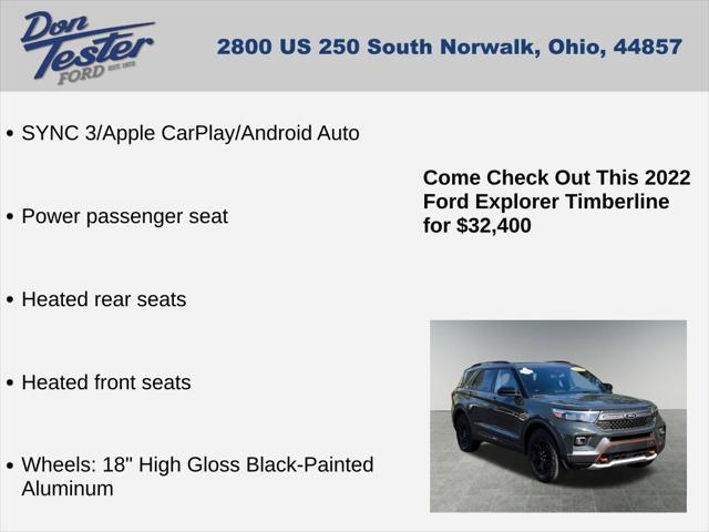 used 2022 Ford Explorer car, priced at $31,900