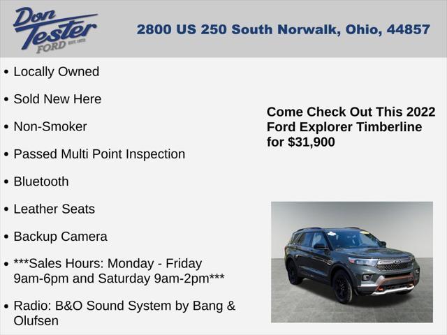 used 2022 Ford Explorer car, priced at $31,600