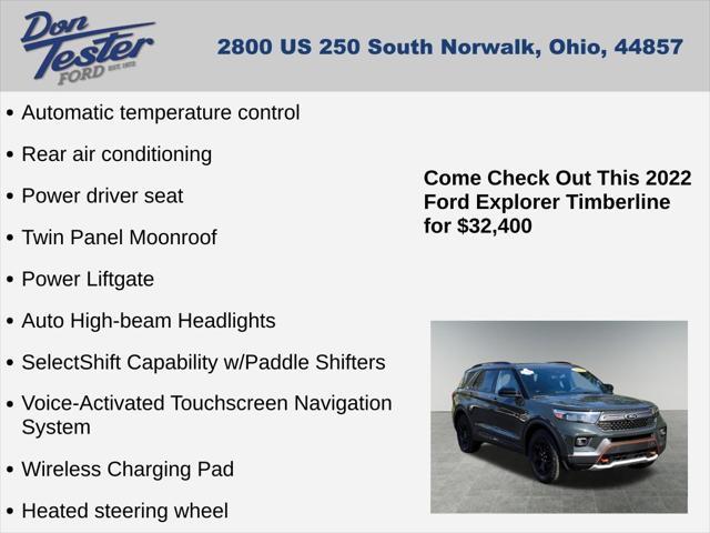 used 2022 Ford Explorer car, priced at $31,900