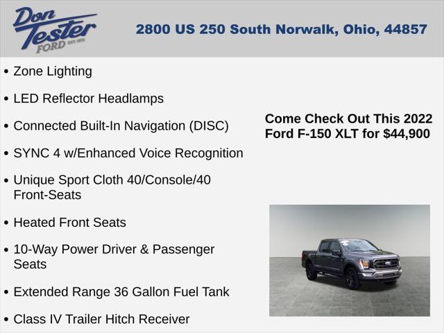 used 2022 Ford F-150 car, priced at $43,800