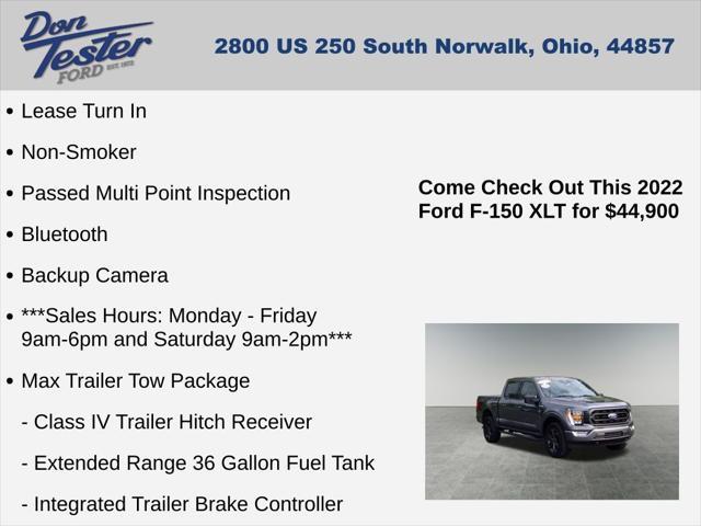 used 2022 Ford F-150 car, priced at $43,800