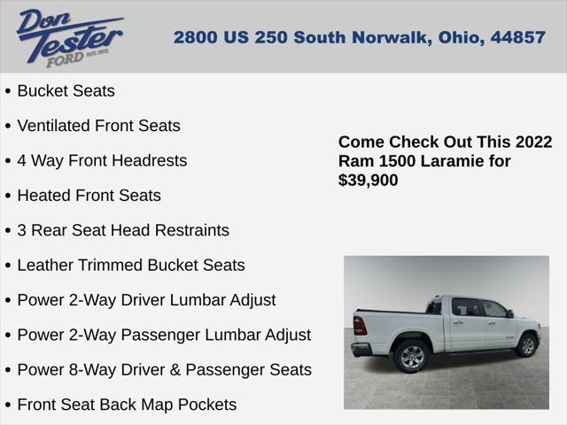 used 2022 Ram 1500 car, priced at $39,900