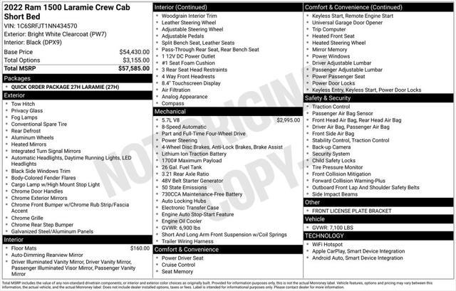 used 2022 Ram 1500 car, priced at $39,900